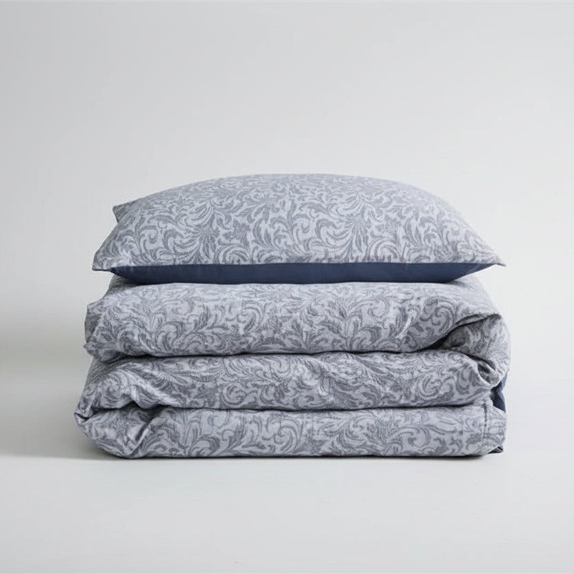 Jaqcuard Floral Weave Grey Bedding Set-KING Coverlet Sets| Roots Furniture