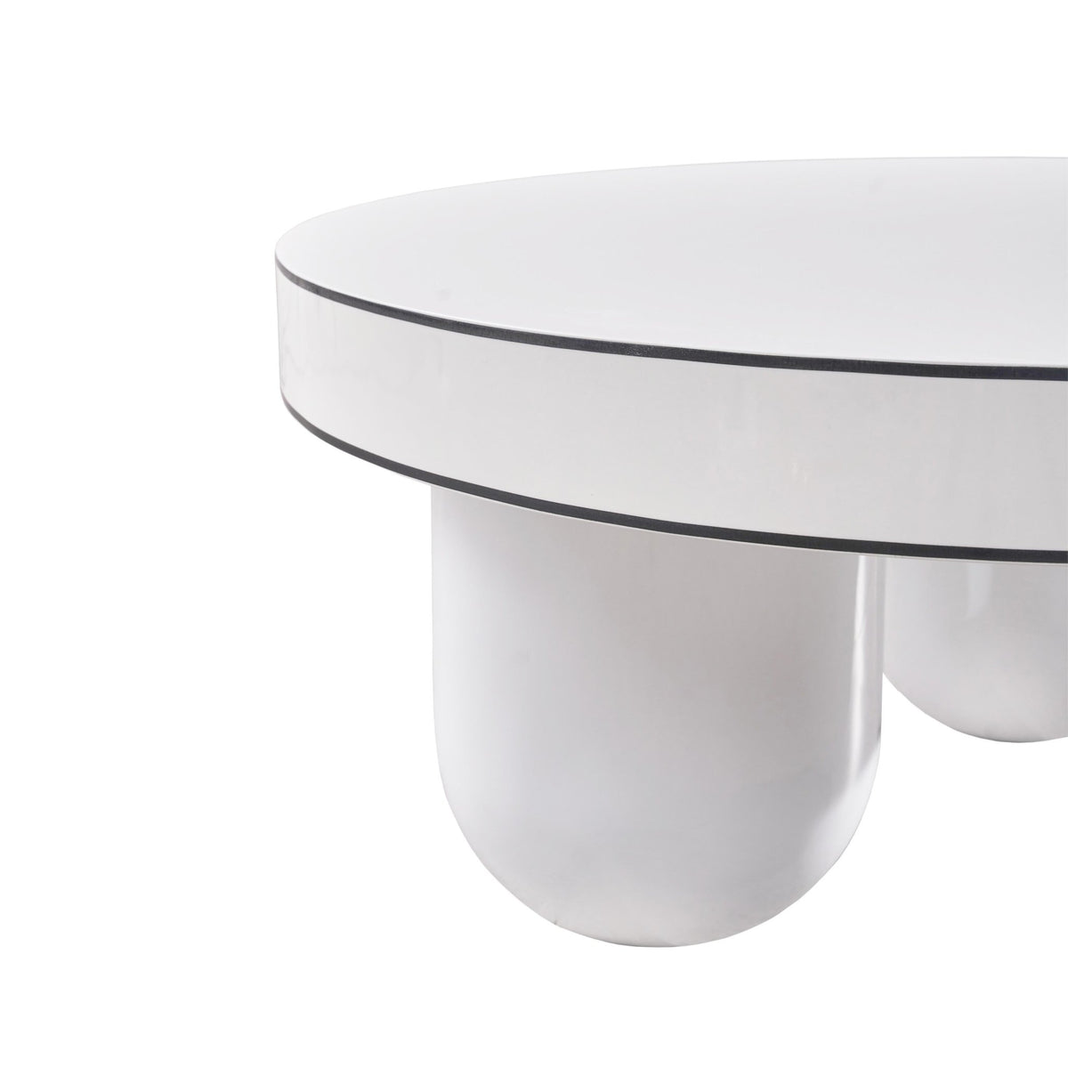 Jasper White Glossy Coffee Table Coffee Tables| TOV