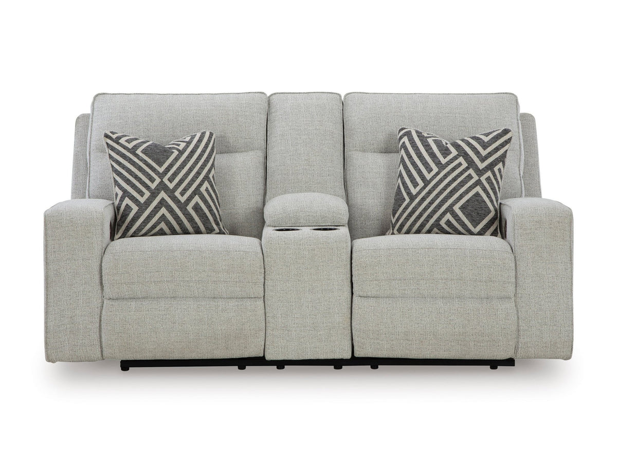 Jasperson Power Reclining Loveseat with Console Recliners| Ashley Homestore
