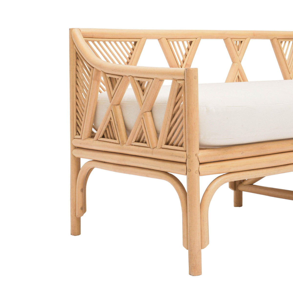 Jayla Natural Rattan Bench Benches| TOV