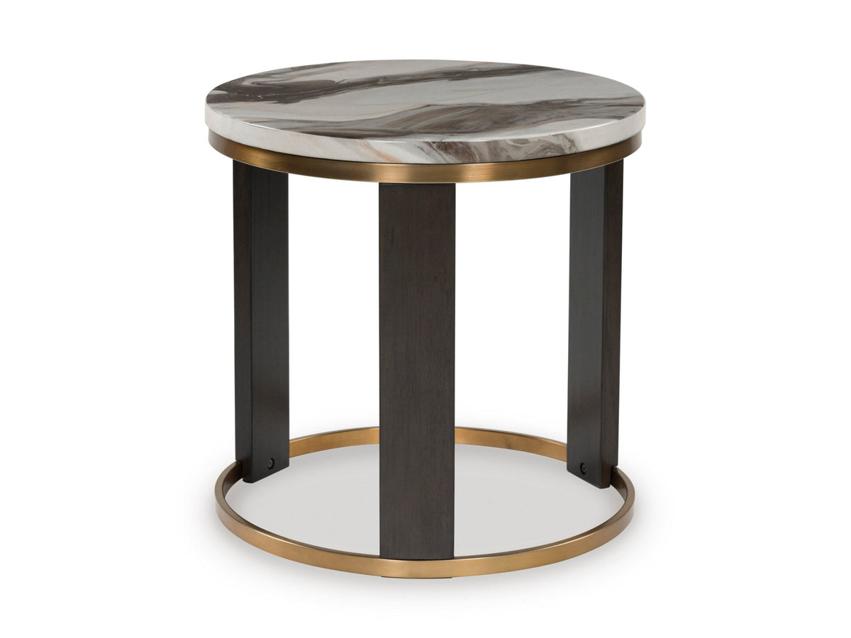 Jazmore Round End Table End Tables| Ashley Homestore