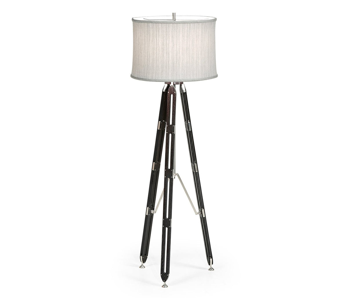 JC Edited - Architects House Collection - 64" Black Mocha Oak Architectural Floor Lamp Ground Decors| Jonathan Charles