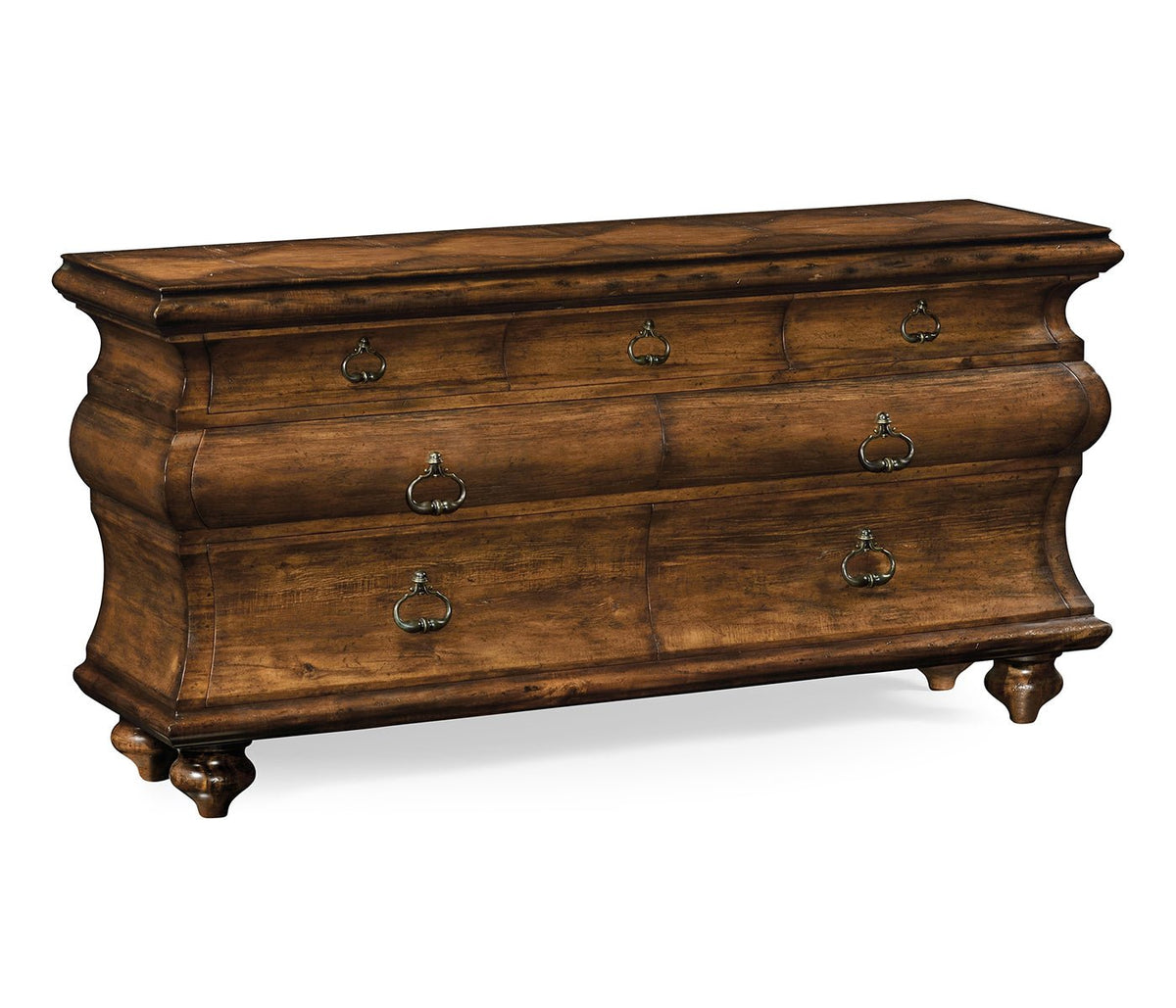 JC Edited - Artisan Collection - Large Rectangular Rustic Walnut Chest of Drawers Cabinets & Chests| Jonathan Charles