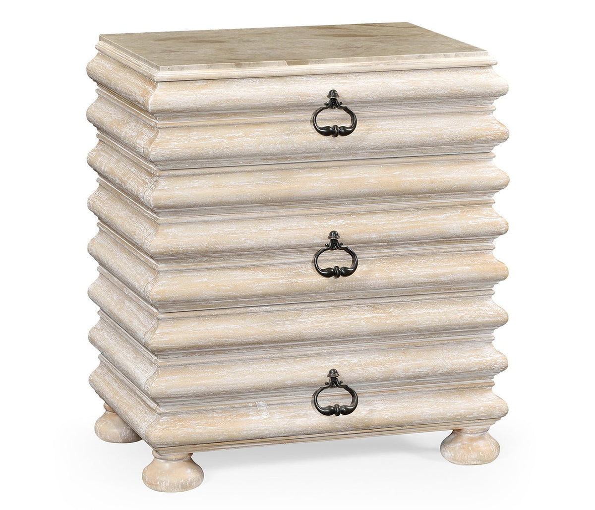 JC Edited - Artisan Collection - Rectangular Limed Acacia Chest of Drawers Cabinets & Chests| Jonathan Charles