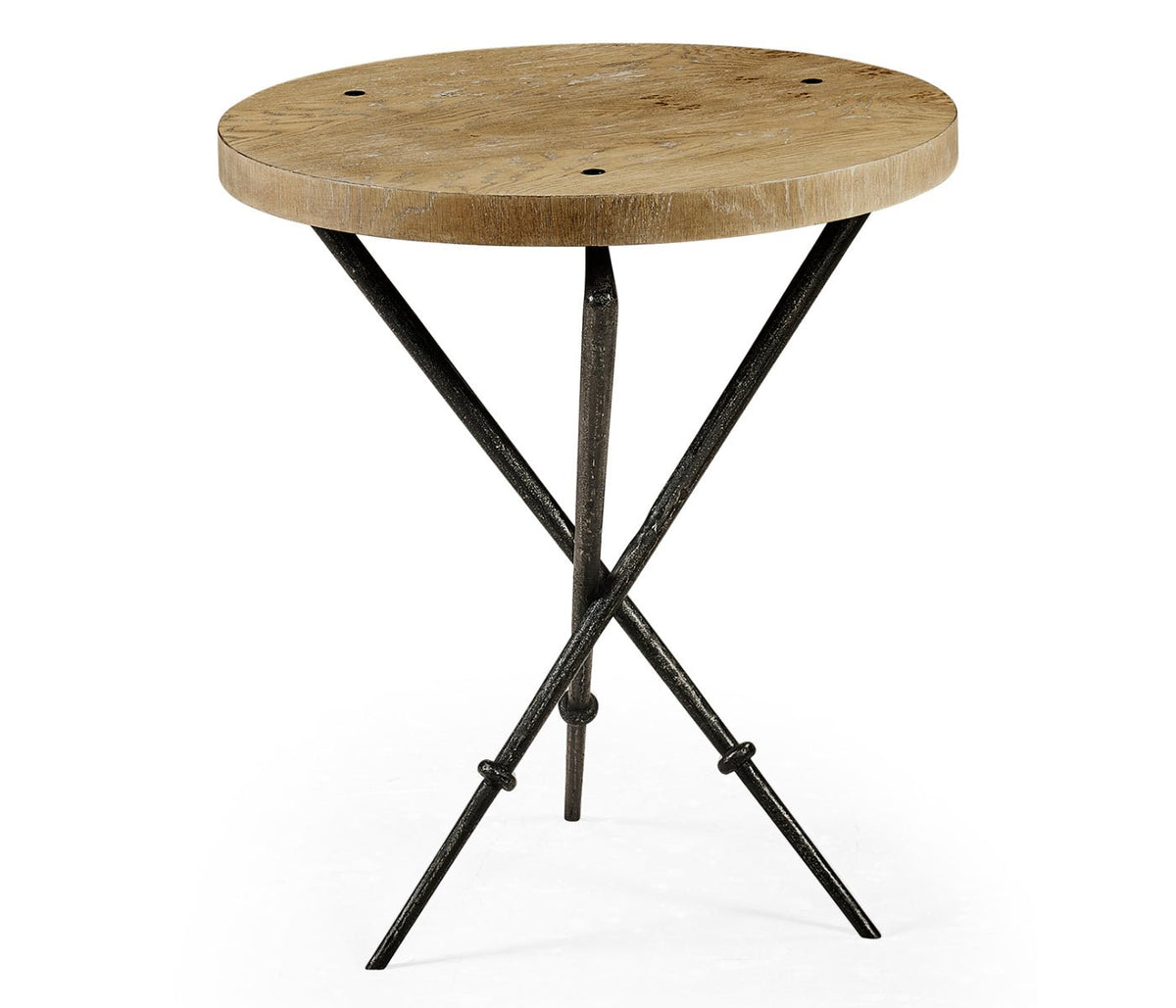 JC Edited - Assorted Collection - Round Lamp Table with Iron Base Accent & End Tables| Jonathan Charles