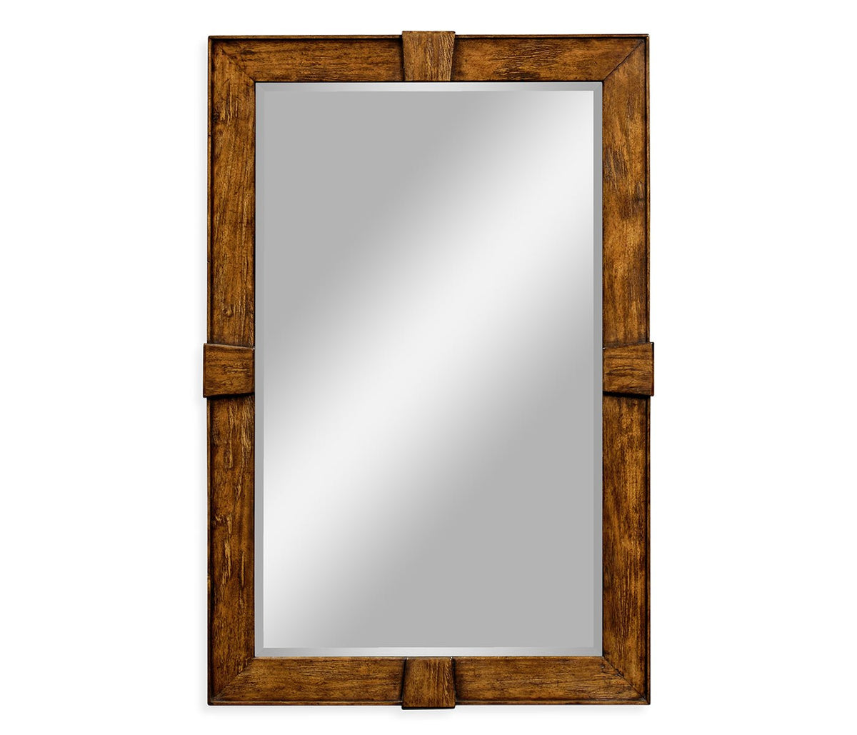 JC Edited - Casually Country Collection - Country Walnut Rectangular Mirror Mirrors| Jonathan Charles