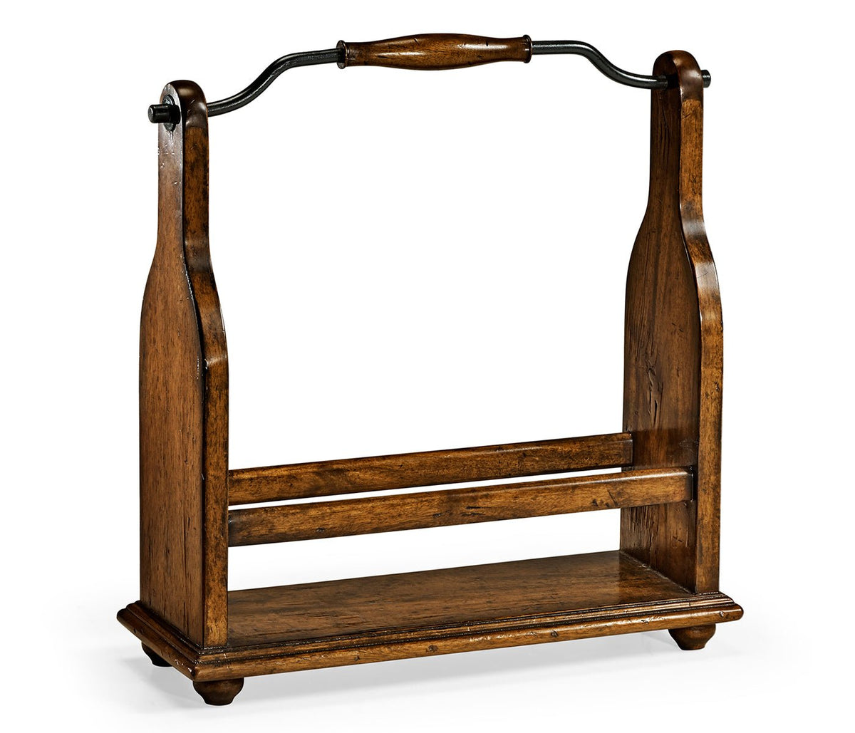 JC Edited - Casually Country Collection - Wine Bottle Holder in Country Walnut Ground Decors| Jonathan Charles