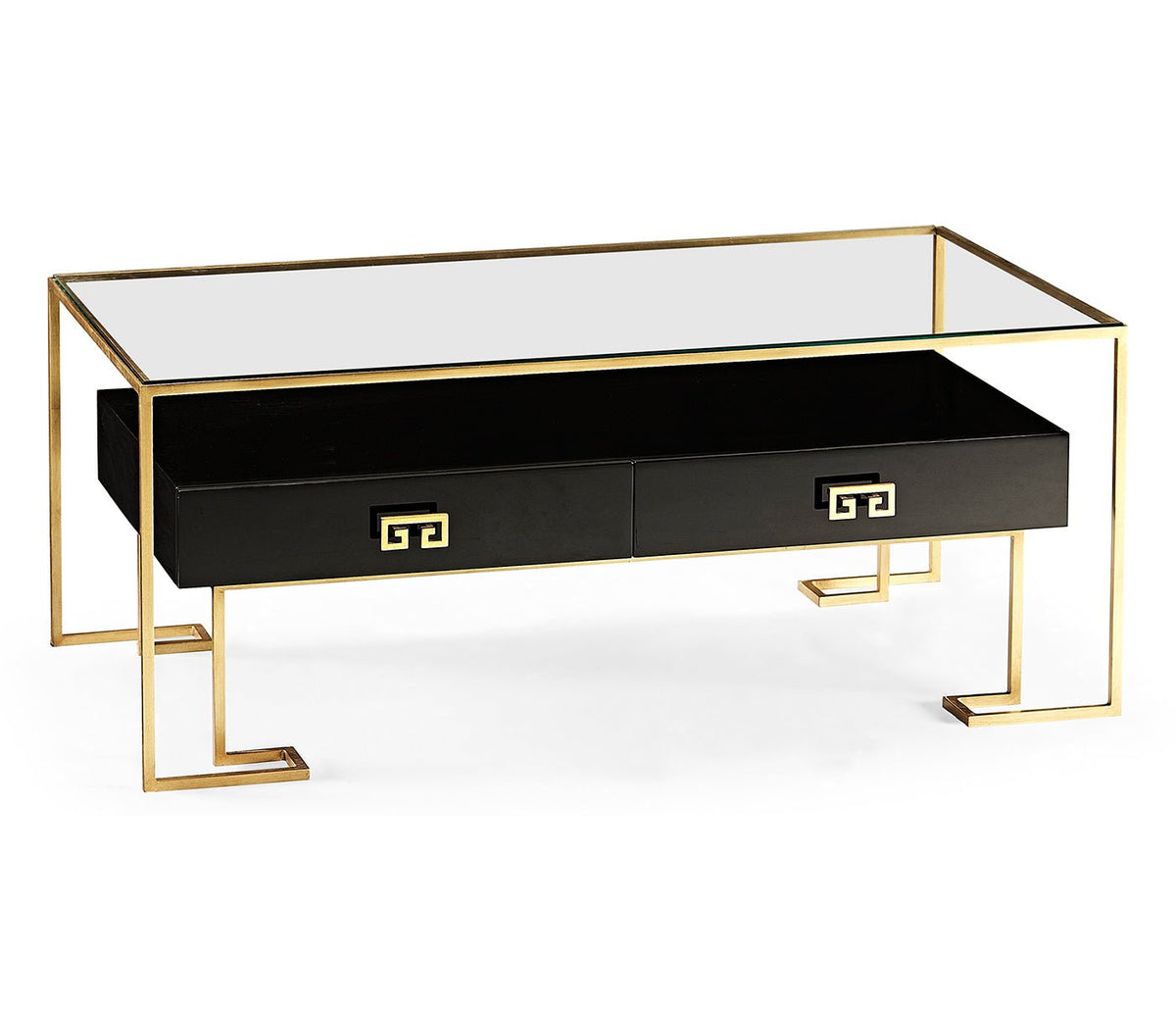 JC Edited - Simply Elegant Collection - Gilded Iron Coffee Table in Smoky Black Coffee Tables| Jonathan Charles