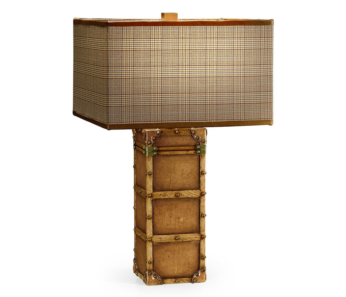 JC Edited - Voyager Collection - Travel Trunk Style Table Lamp Accent & End Tables| Jonathan Charles