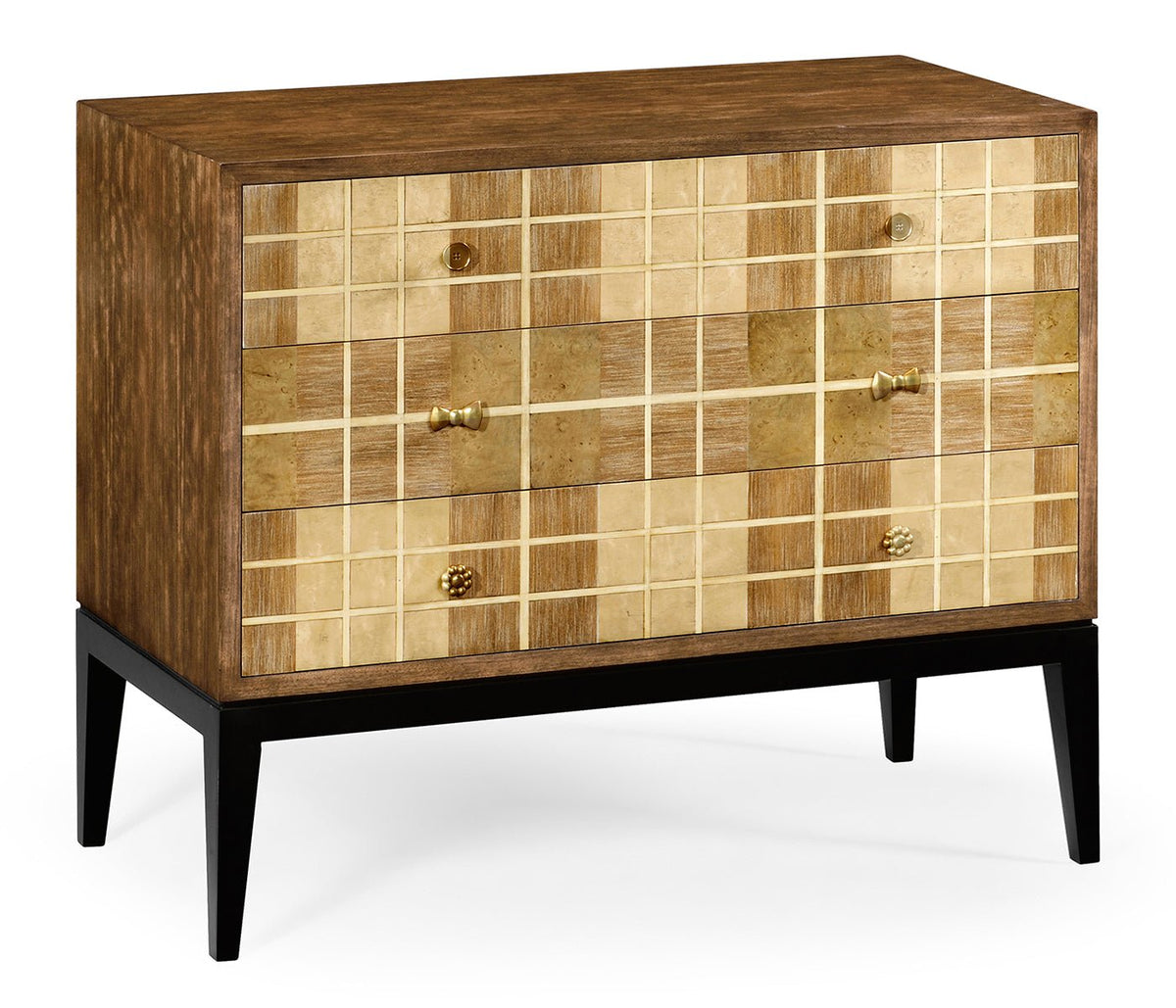 JC Modern - Alexander Julian Collection - Pale Tartan Chest of Drawers Cabinets & Chests| Jonathan Charles