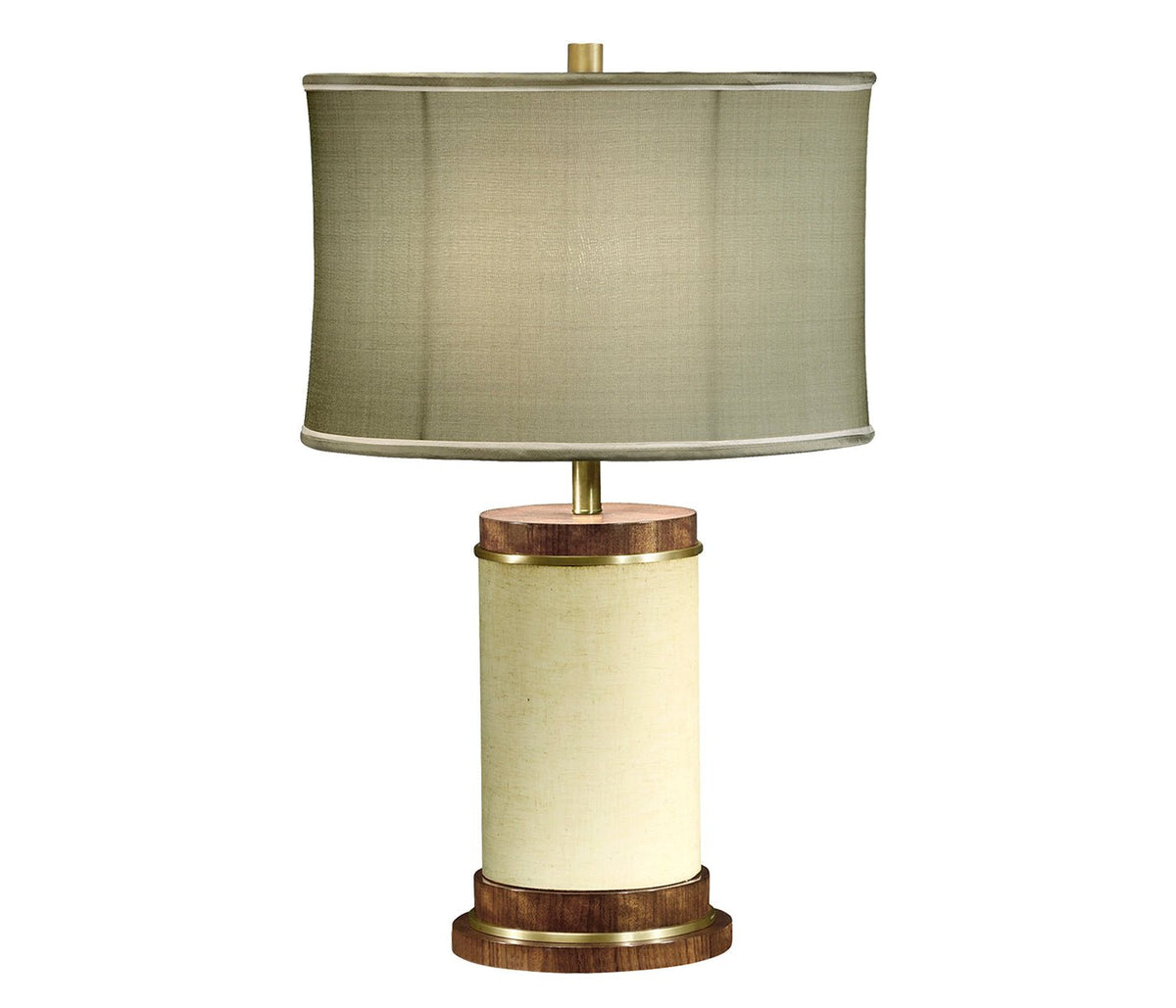 JC Modern - Cosmo Collection - Ivory Finish Hyedua Circular Table Lamp Accent & End Tables| Jonathan Charles
