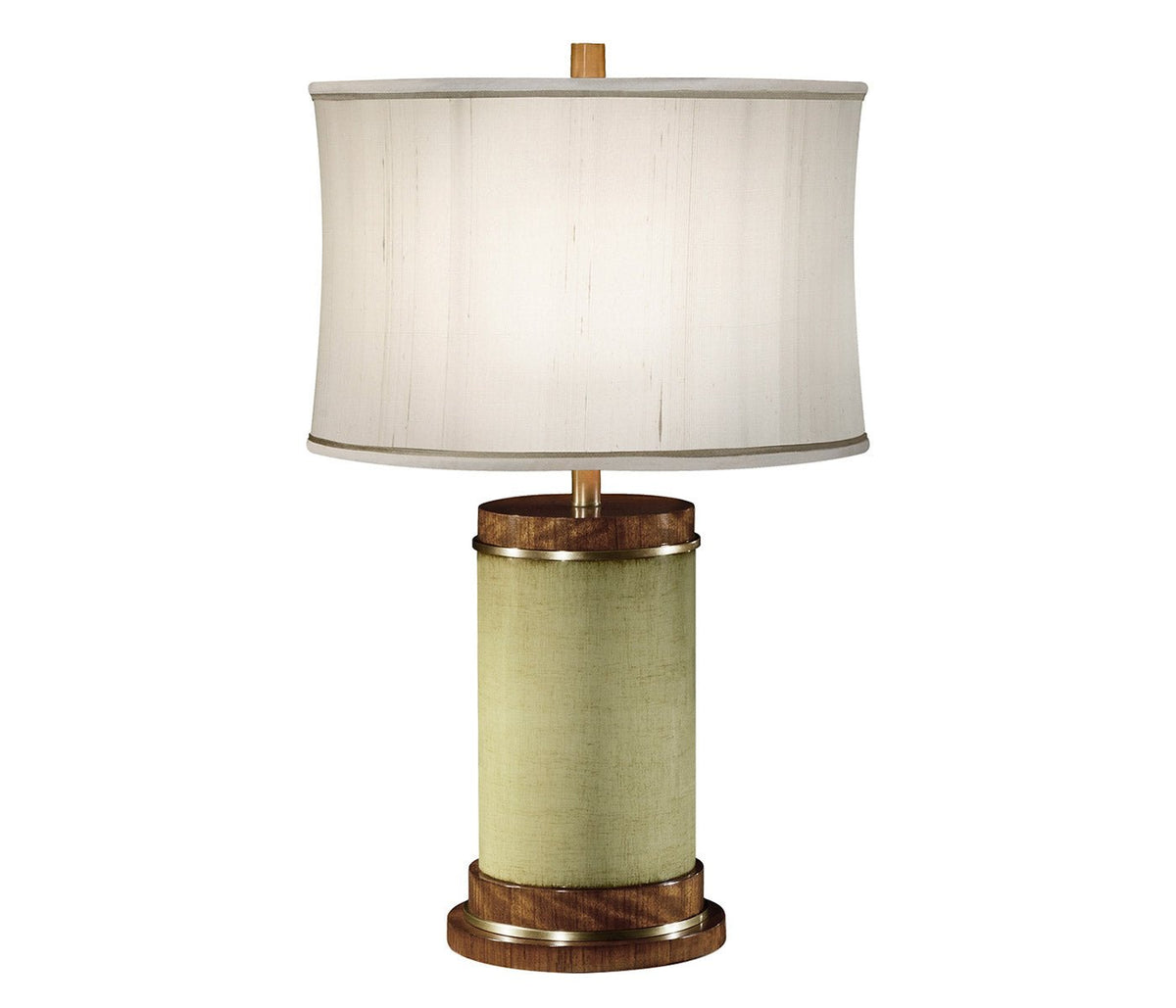 JC Modern - Cosmo Collection - Sage Finish Hyedua Circular Table Lamp Accent & End Tables| Jonathan Charles
