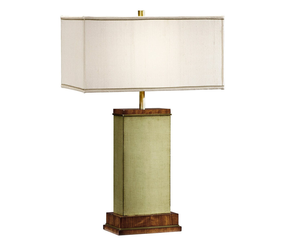 JC Modern - Cosmo Collection - Sage Finish Hyedua Rectangular Table Lamp Accent & End Tables| Jonathan Charles