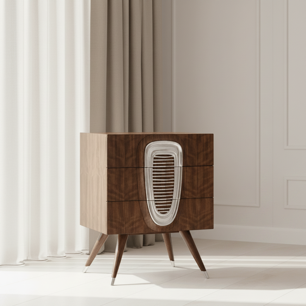 JC Modern - Detroit Collection - 50's Americana Chest of Drawers Cabinets & Chests| Jonathan Charles