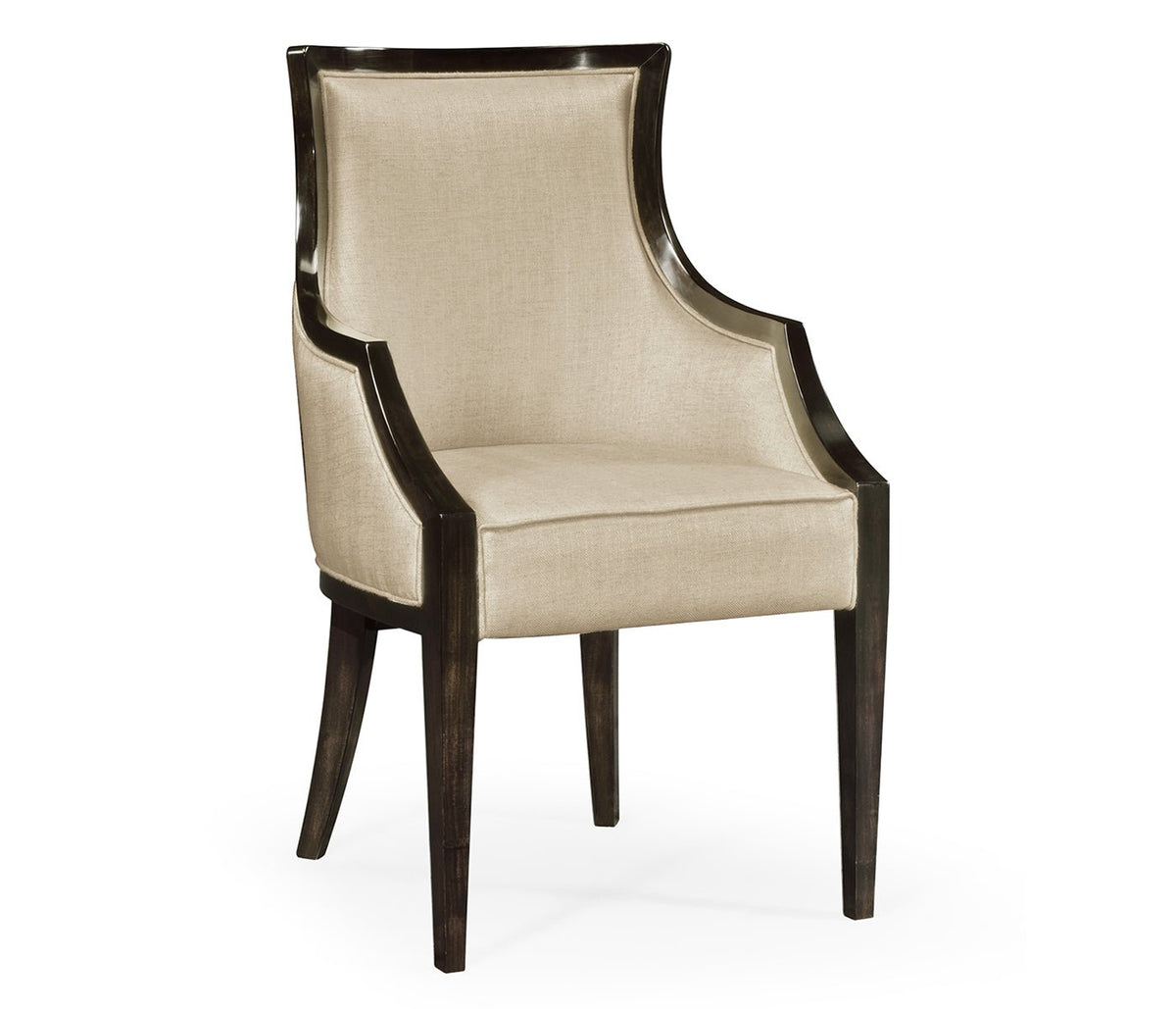 JC Modern - Eclectic Collection - Smoked Grey Eucalyptus Dining Arm Chair Dining Chairs| Jonathan Charles