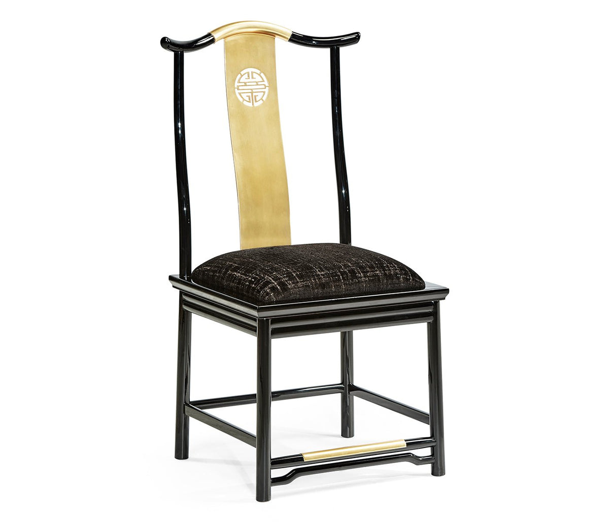 JC Modern - Fusion Collection - Fusion Black Gloss Dining Side Chair Dining Chairs| Jonathan Charles