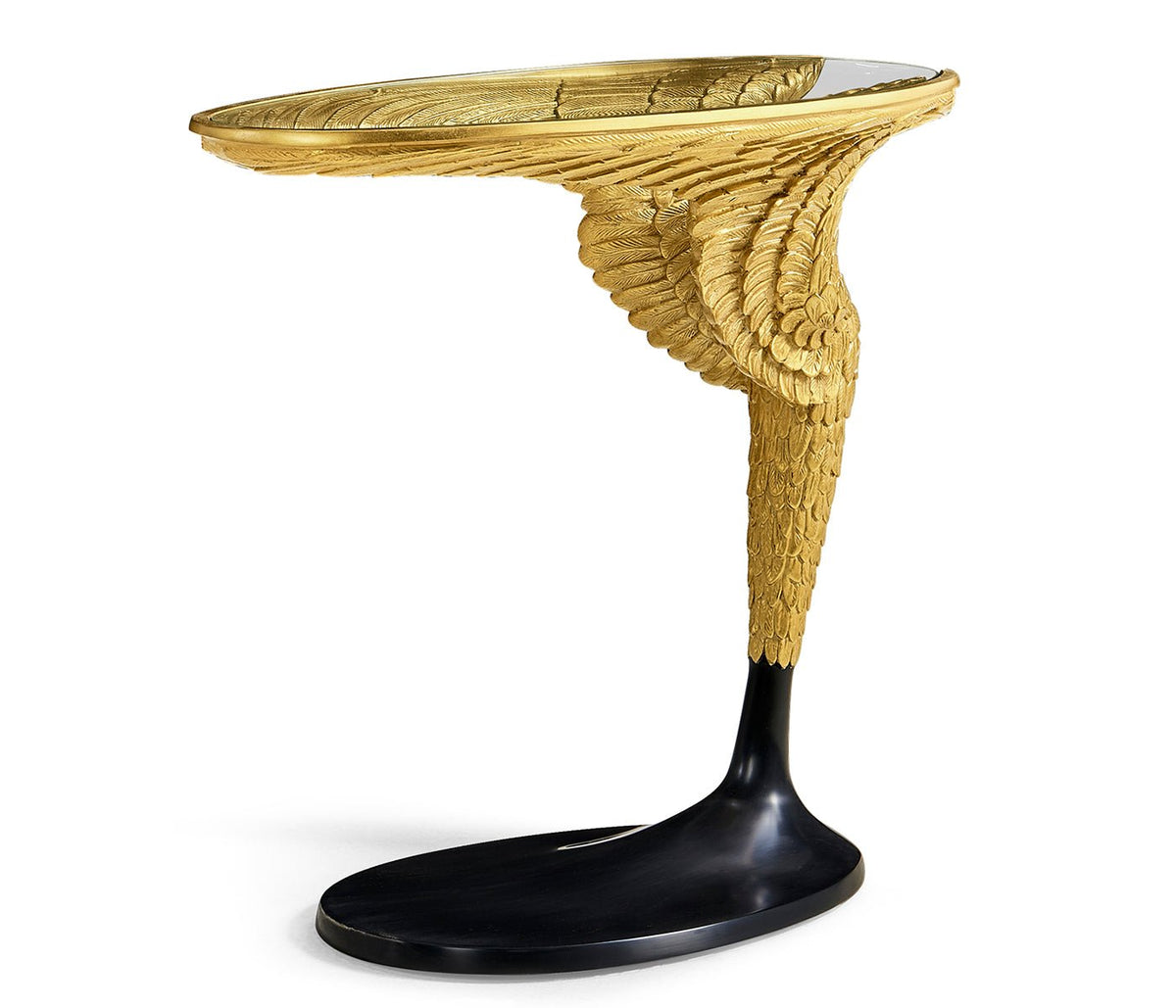JC Modern - Icarus Collection - Empire Style Winged Sofa Table Accent & End Tables| Jonathan Charles