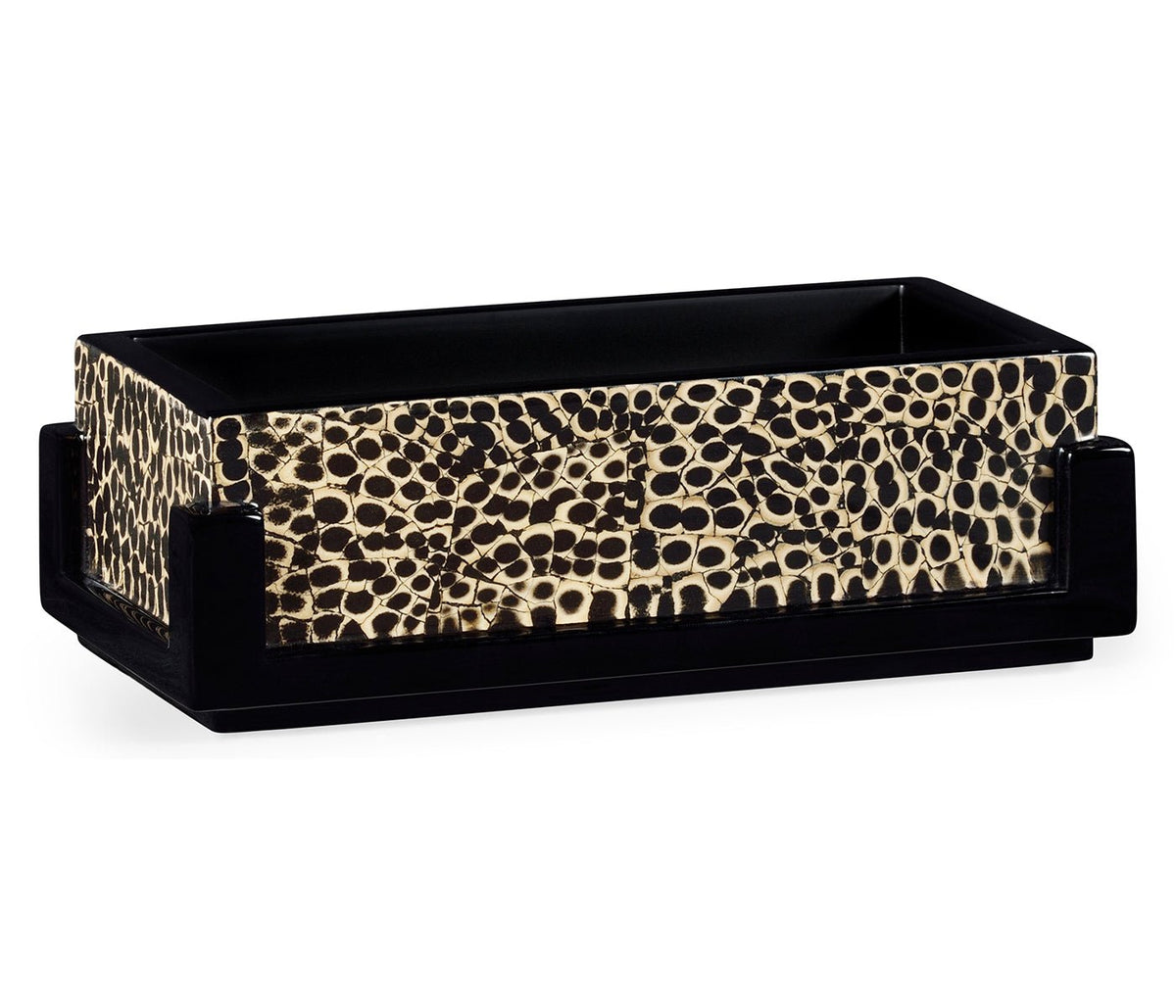 JC Modern - Indochine Collection - Rectangular Eggshell Pen Box Ground Decors| Jonathan Charles
