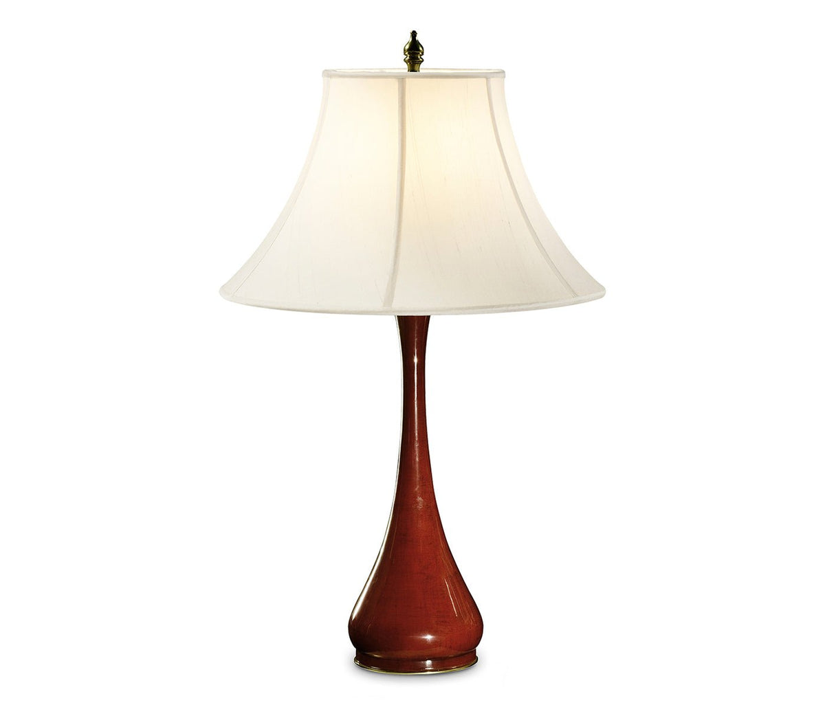 JC Modern - Indochine Collection - Red Lacquered Table Lamp Accent & End Tables| Jonathan Charles