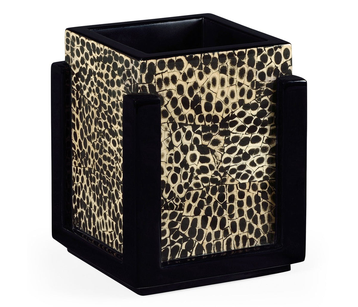 JC Modern - Indochine Collection - Square Eggshell Pencil Box Ground Decors| Jonathan Charles