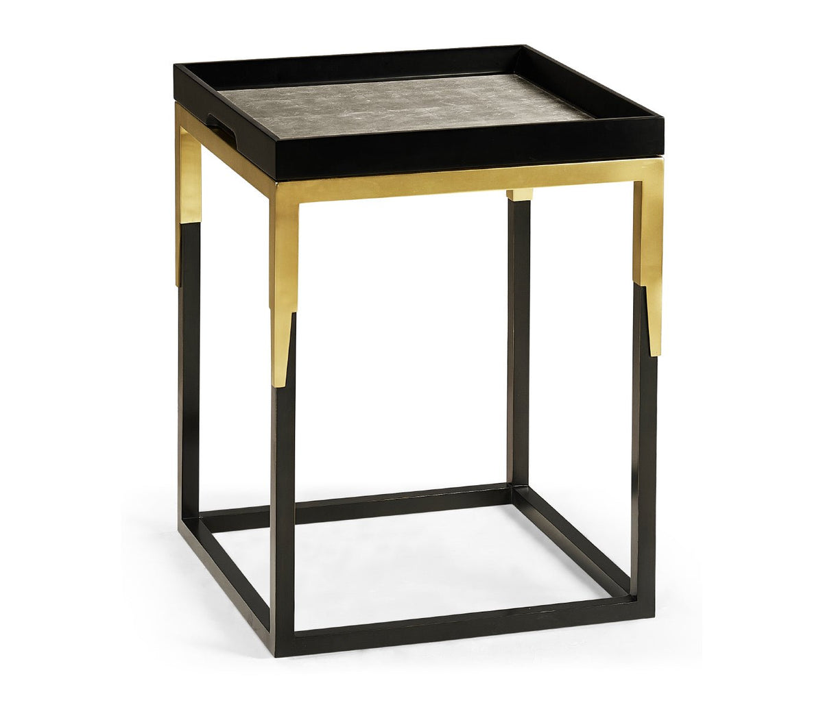 JC Modern - Langkawi Collection - Square Natural Walnut Tray Table Accent & End Tables| Jonathan Charles