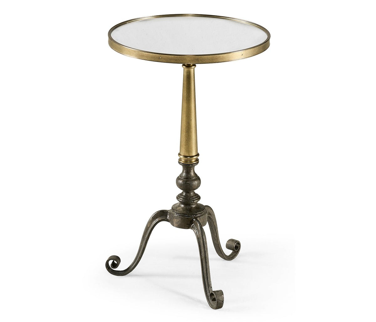 JC Modern - Luxe Collection - Anitque Brass End Table Accent & End Tables| Jonathan Charles