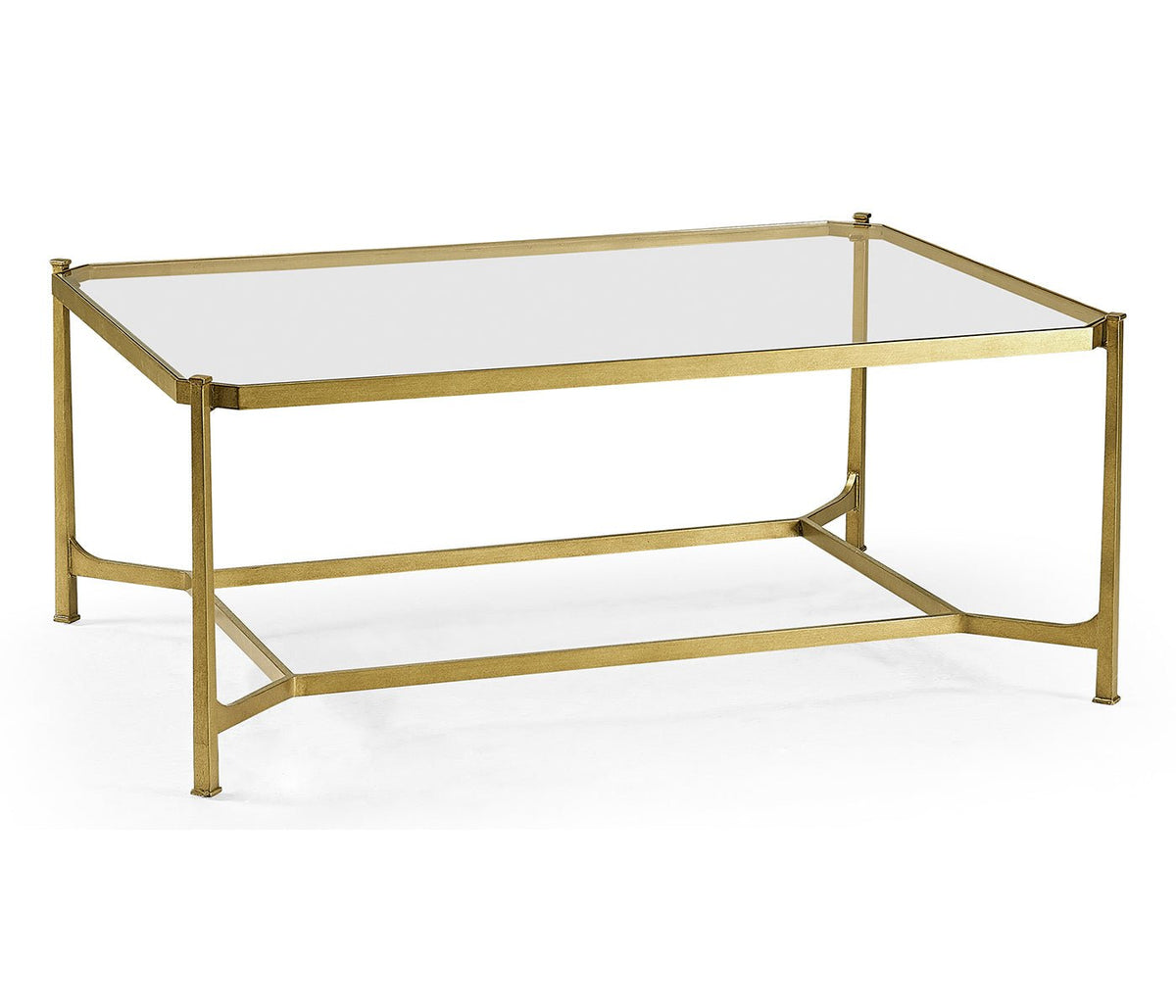 JC Modern - Luxe Collection - Gilded Rectangular Coffee Table Coffee Tables| Jonathan Charles