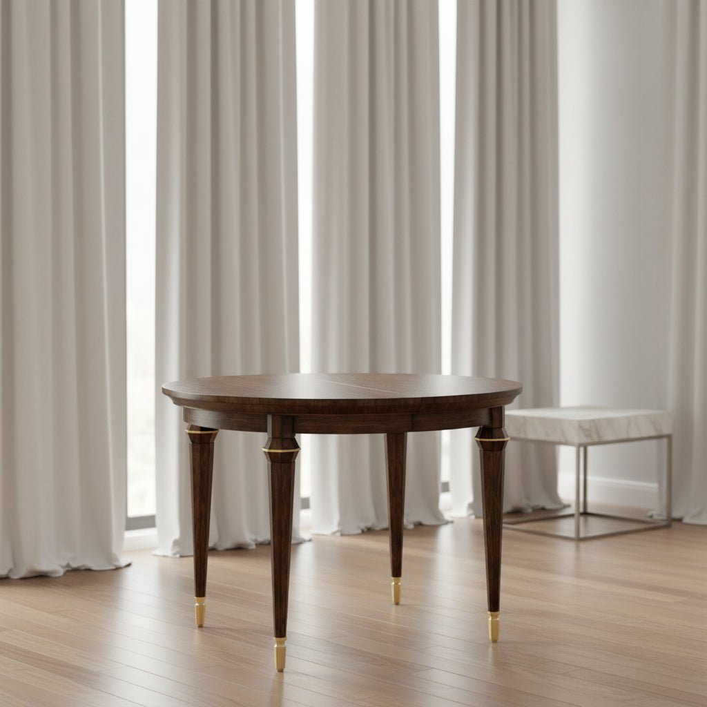 JC Modern - Octavia Collection - 42" Round Extending Dining Table Dining Tables| Jonathan Charles