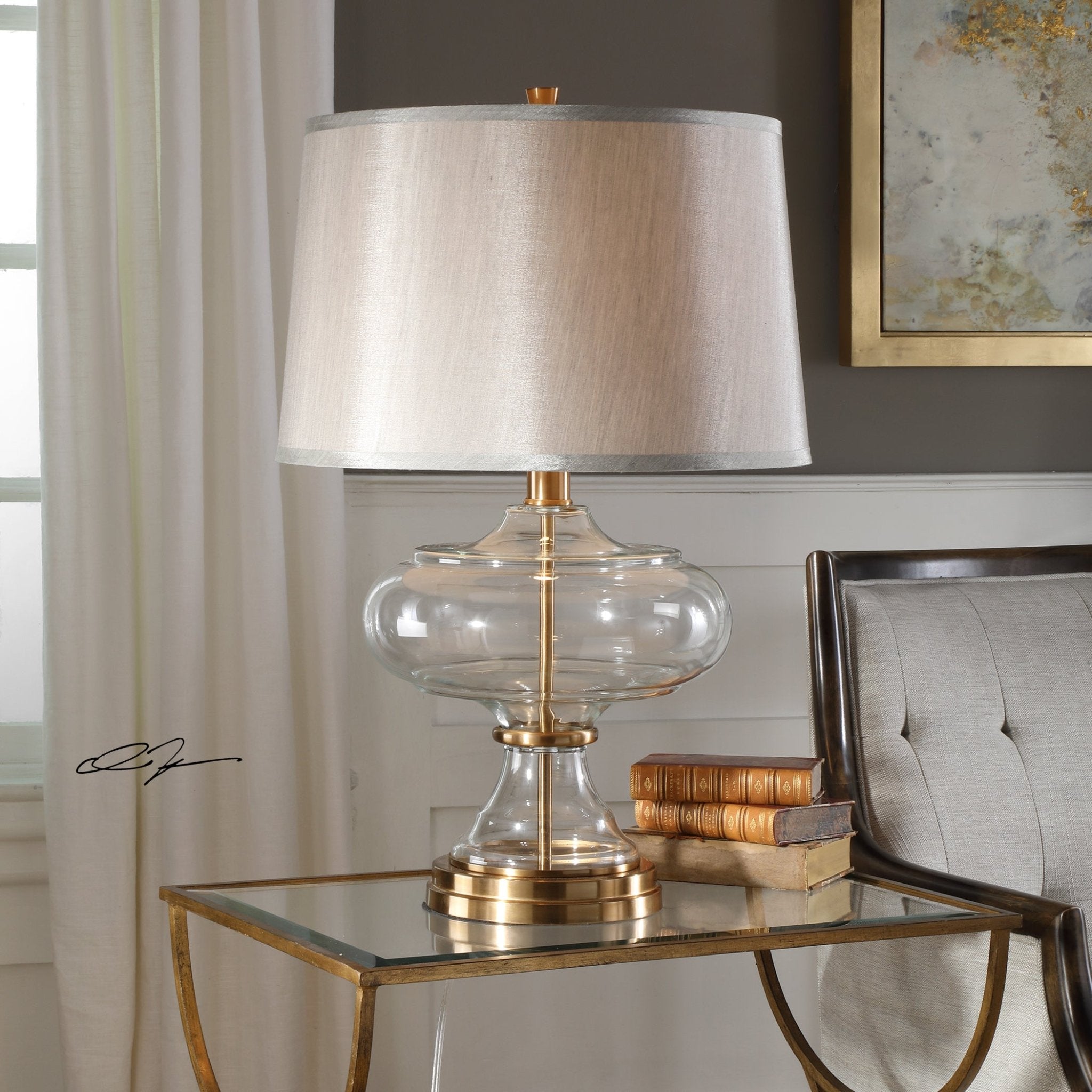 Jelani Brass Table Lamp Table Lamps| Uttermost