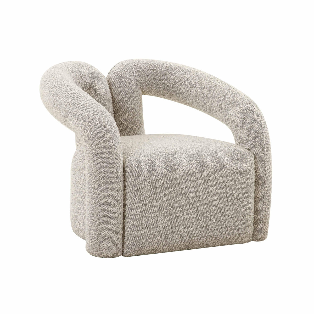 Jenn Speckled Boucle Accent Chair Chairs| TOV