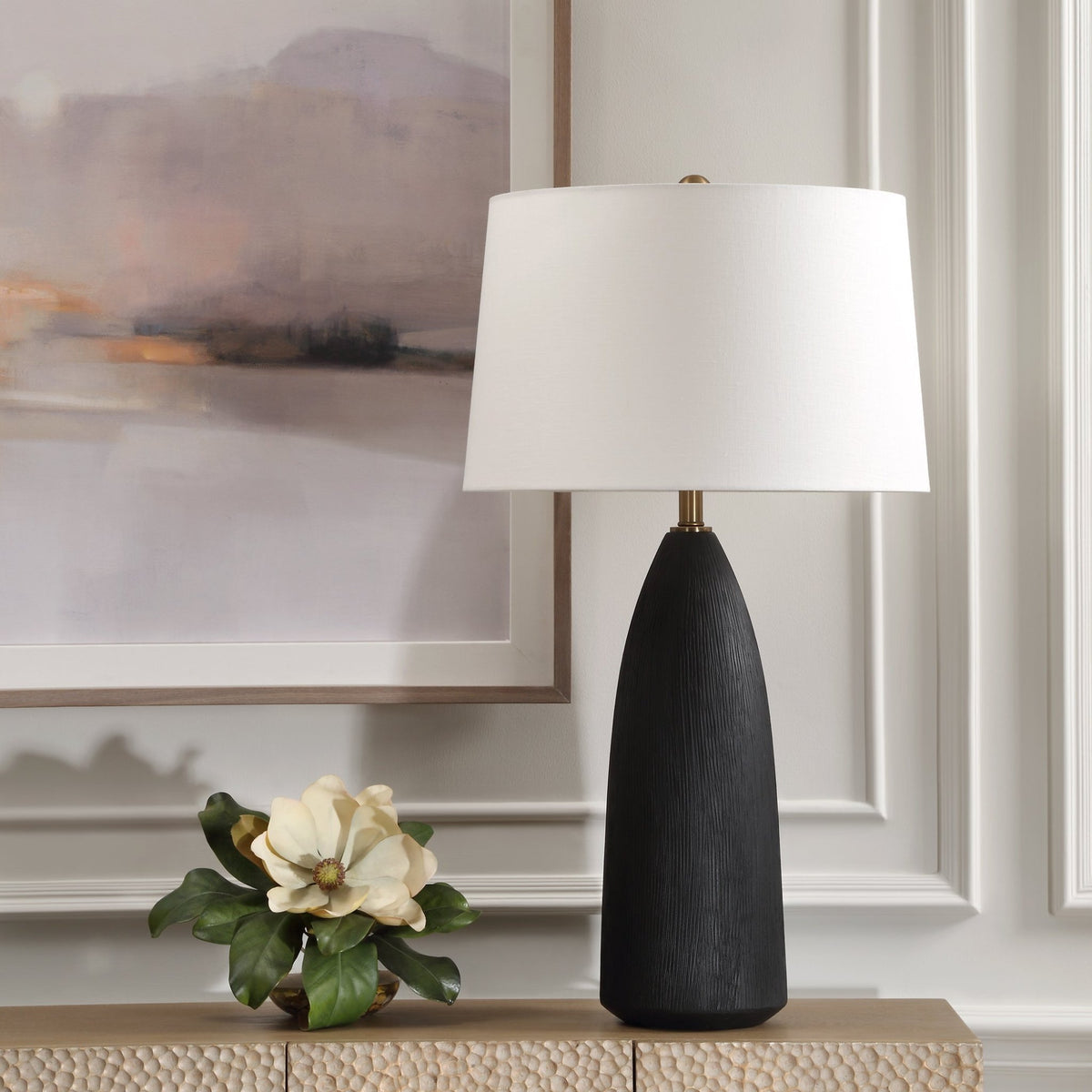 Jett Black Table Lamp Table Lamps| Uttermost