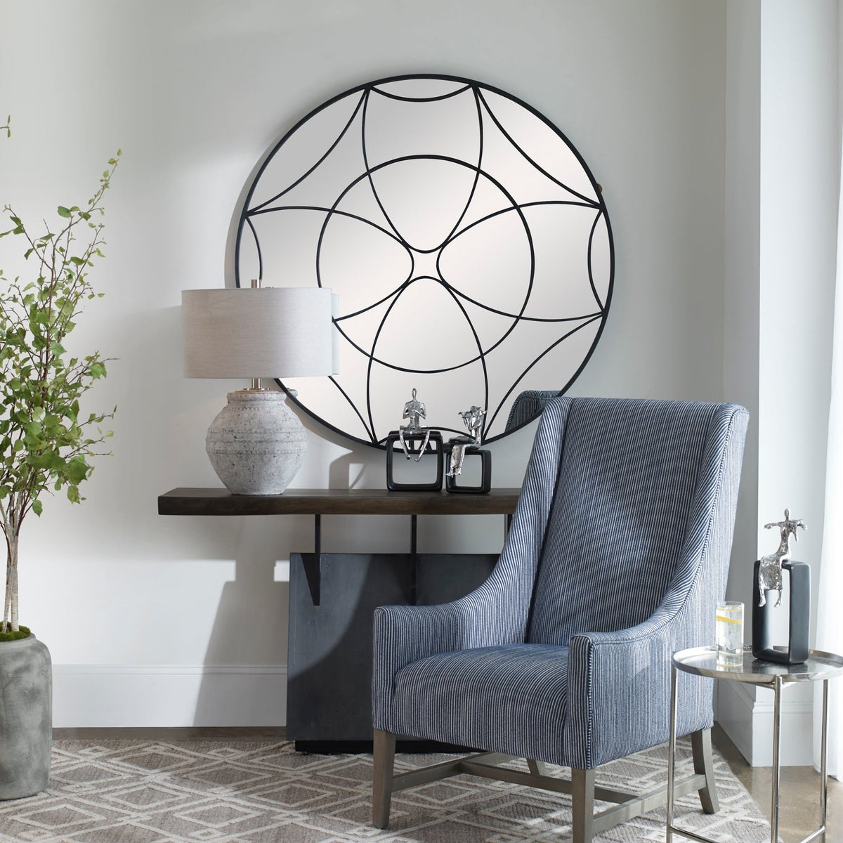 Jocasta Mirrored Wall Decor Wall Decors| Uttermost