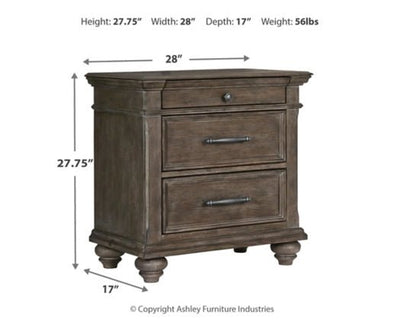 Johnelle Nightstand - Al Rugaib Furniture