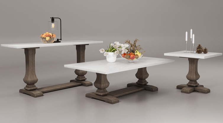 Johnelle RECT Cocktail Table Set Table Sets| Ashley Homestore