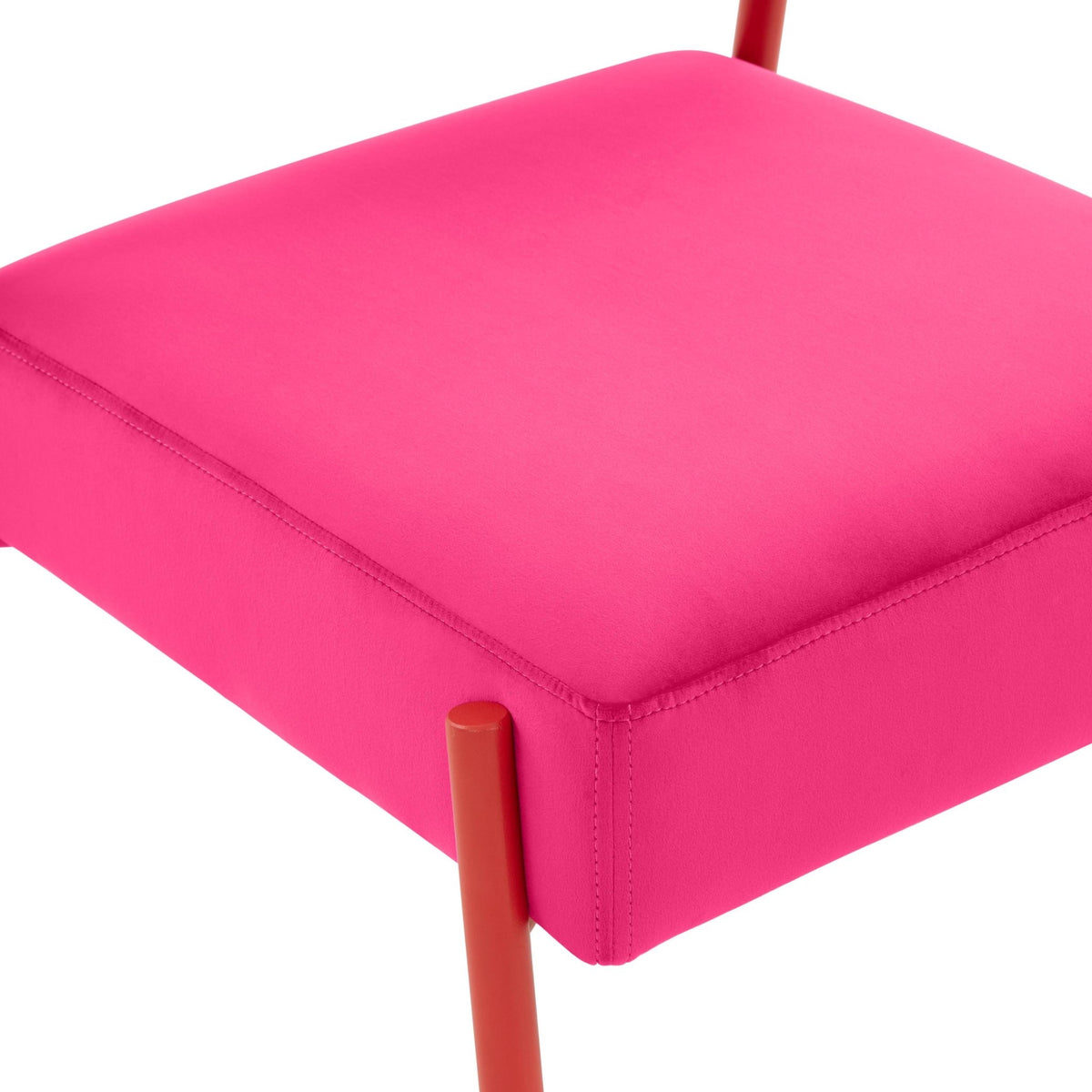 Jolene Hot Pink Velvet Dining Chair - Set of 2 Dining Chairs| TOV