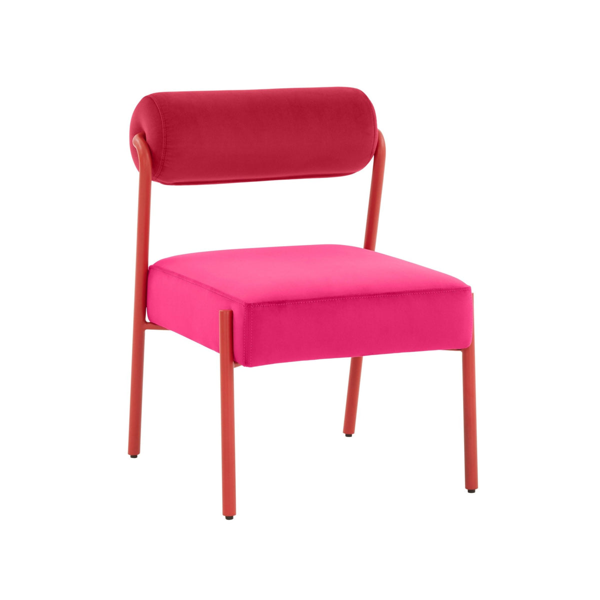Jolene Hot Pink Velvet Dining Chair - Set of 2 Dining Chairs| TOV