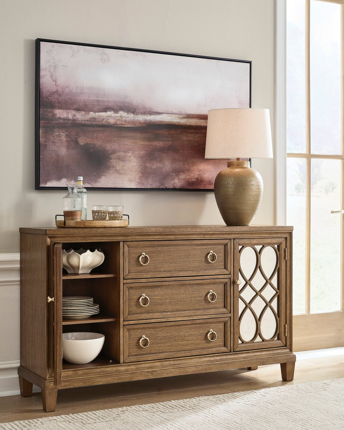 Jorlaina Dining Room Server Servers| Ashley Homestore