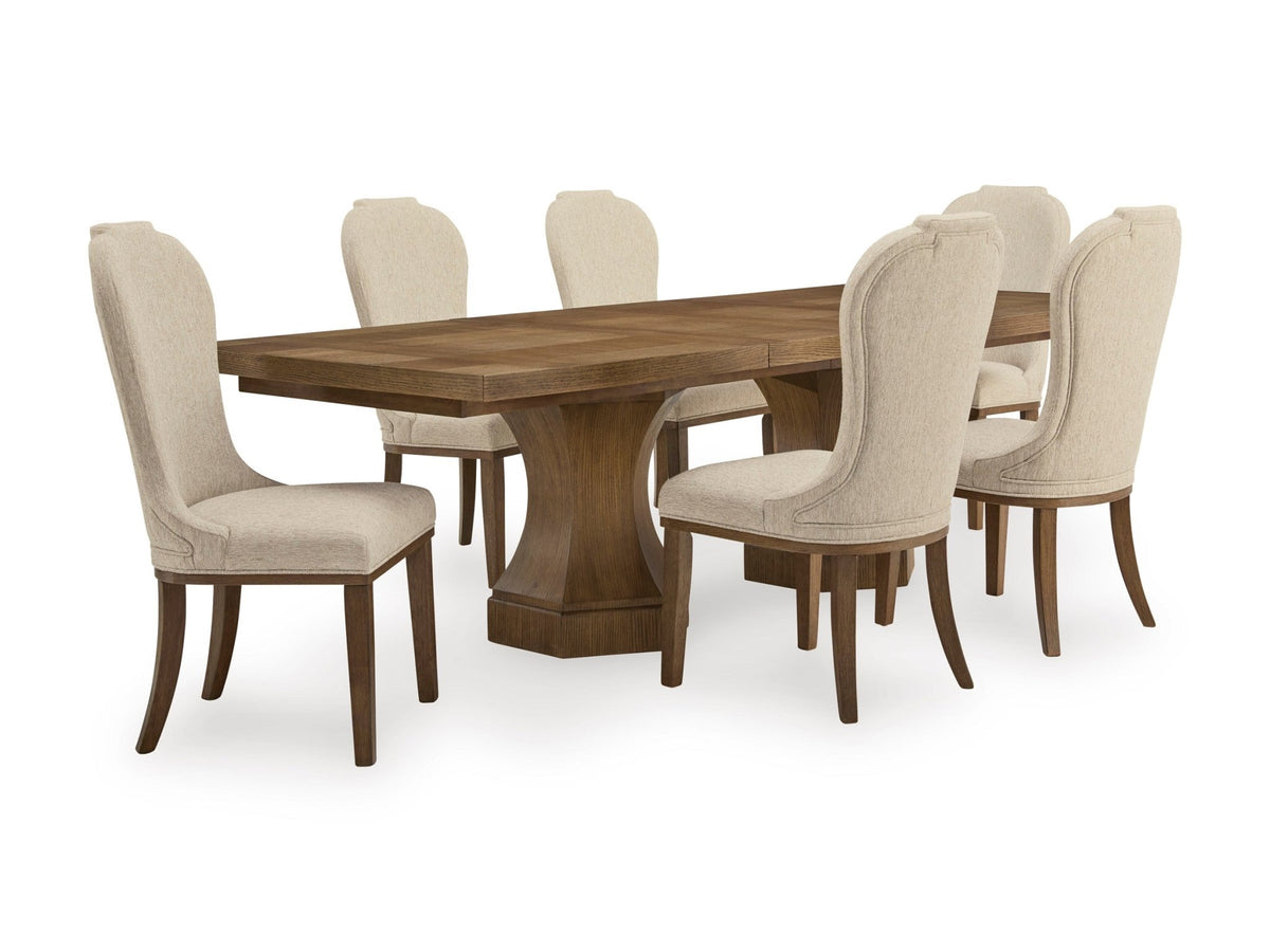 Jorlaina RECT Dining Table with 8 chairs Dining Room Sets| Ashley Homestore