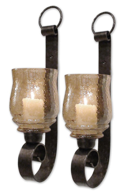 Joselyn Candle Sconces, S/2 - Al Rugaib Furniture