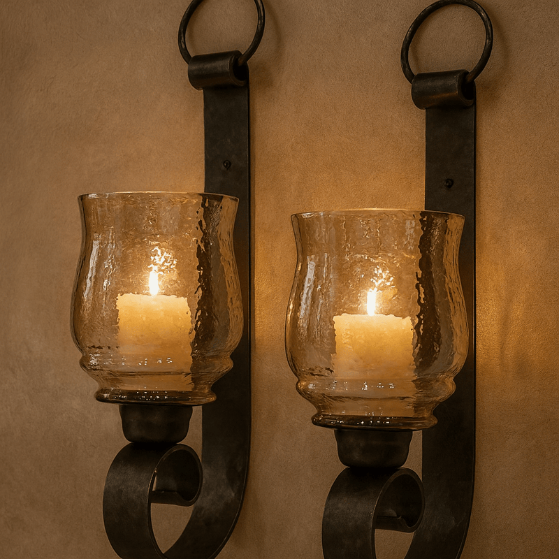 Joselyn Candle Sconces, S/2 - Al Rugaib Furniture
