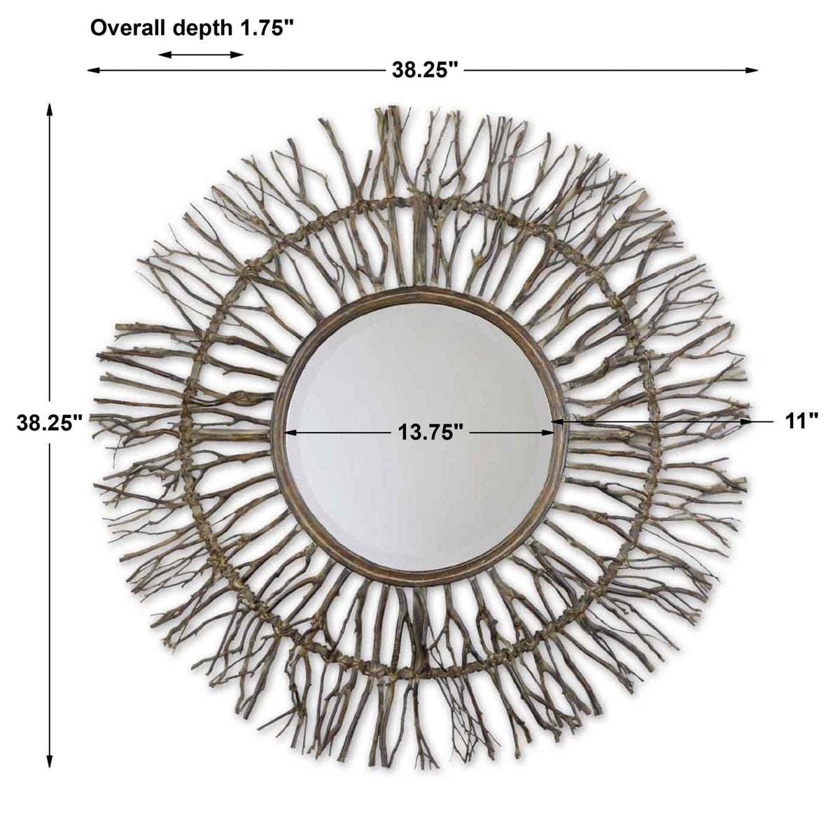 Josiah Round Mirror Mirrors| Uttermost
