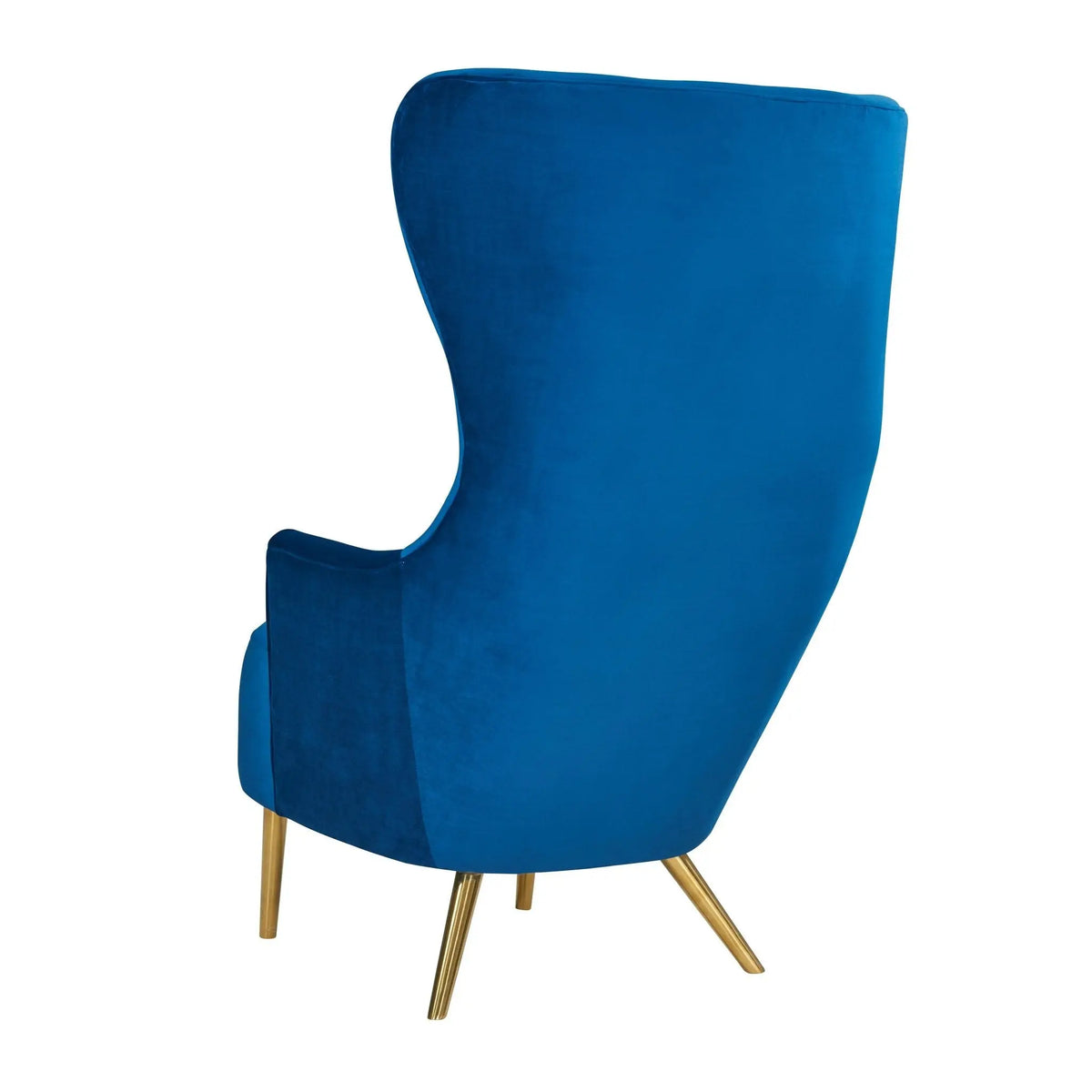 Julia Navy Wingback Chair Chairs| TOV