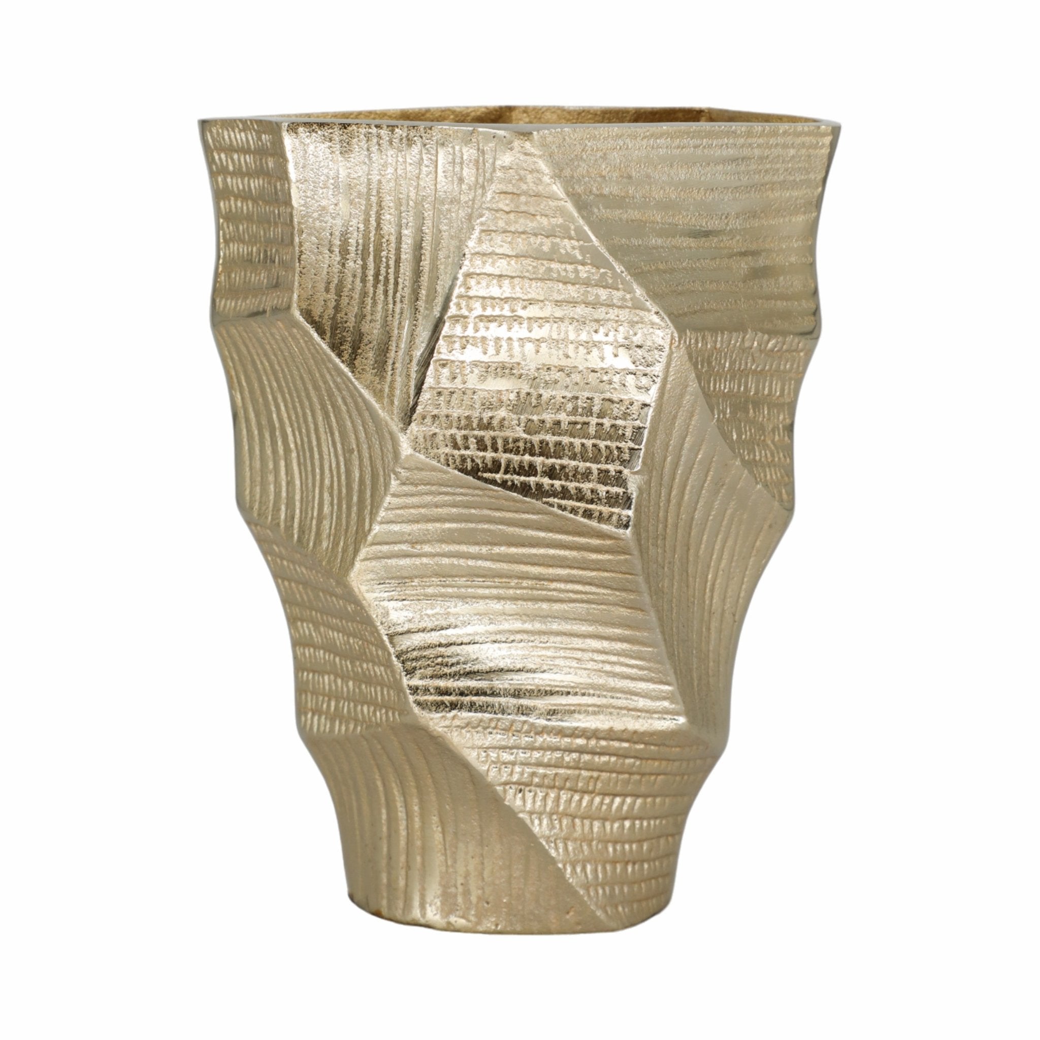Juneau Smallgold Metal Vase Vases and Jars| Sagebrook Home