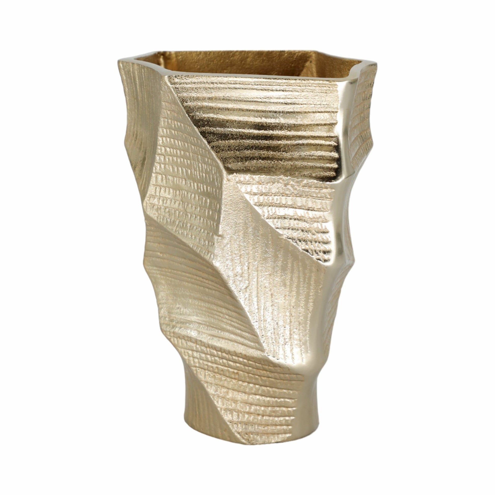 Juneau Smallgold Metal Vase Vases and Jars| Sagebrook Home