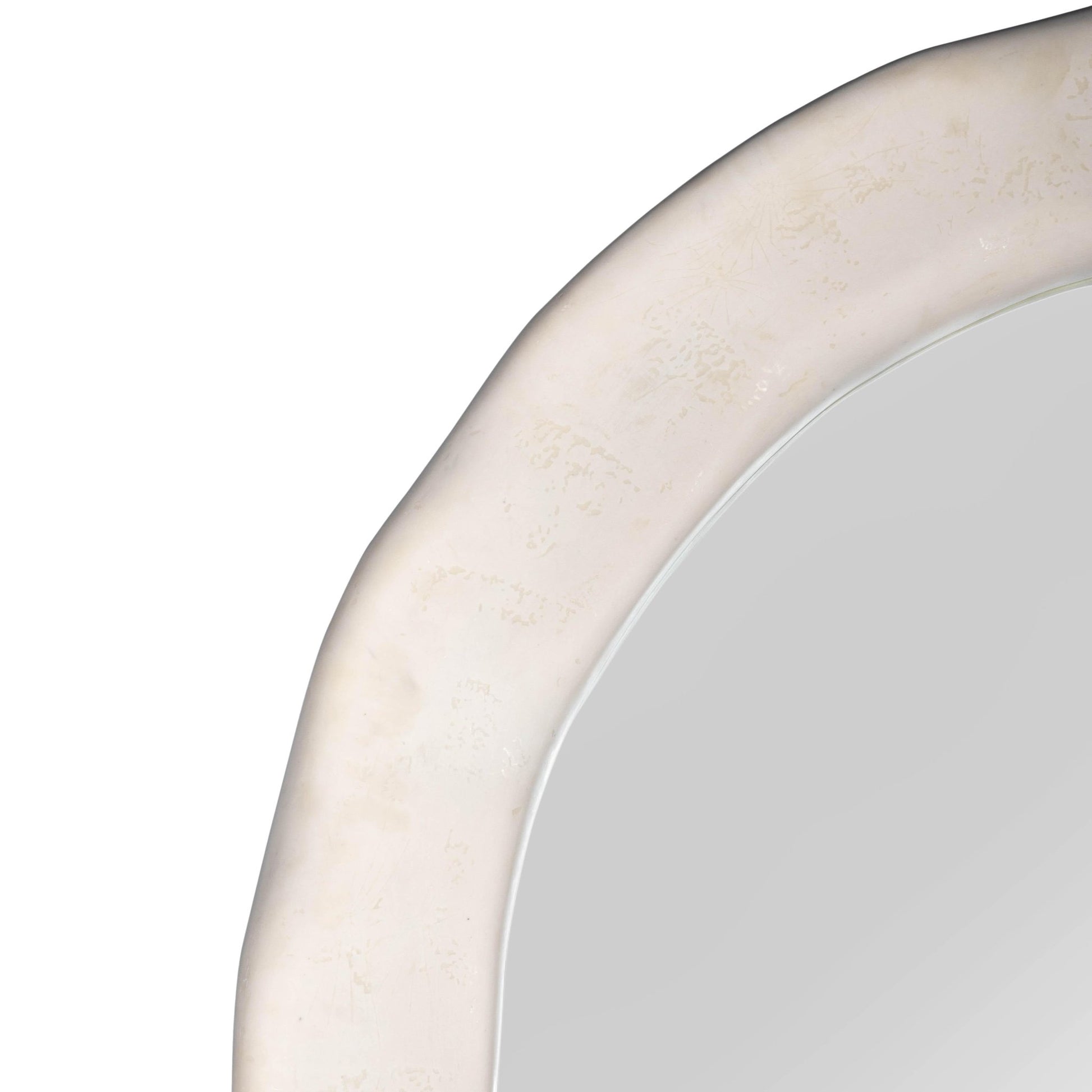 Kaia Cream Textured Floor Mirror Mirrors| TOV