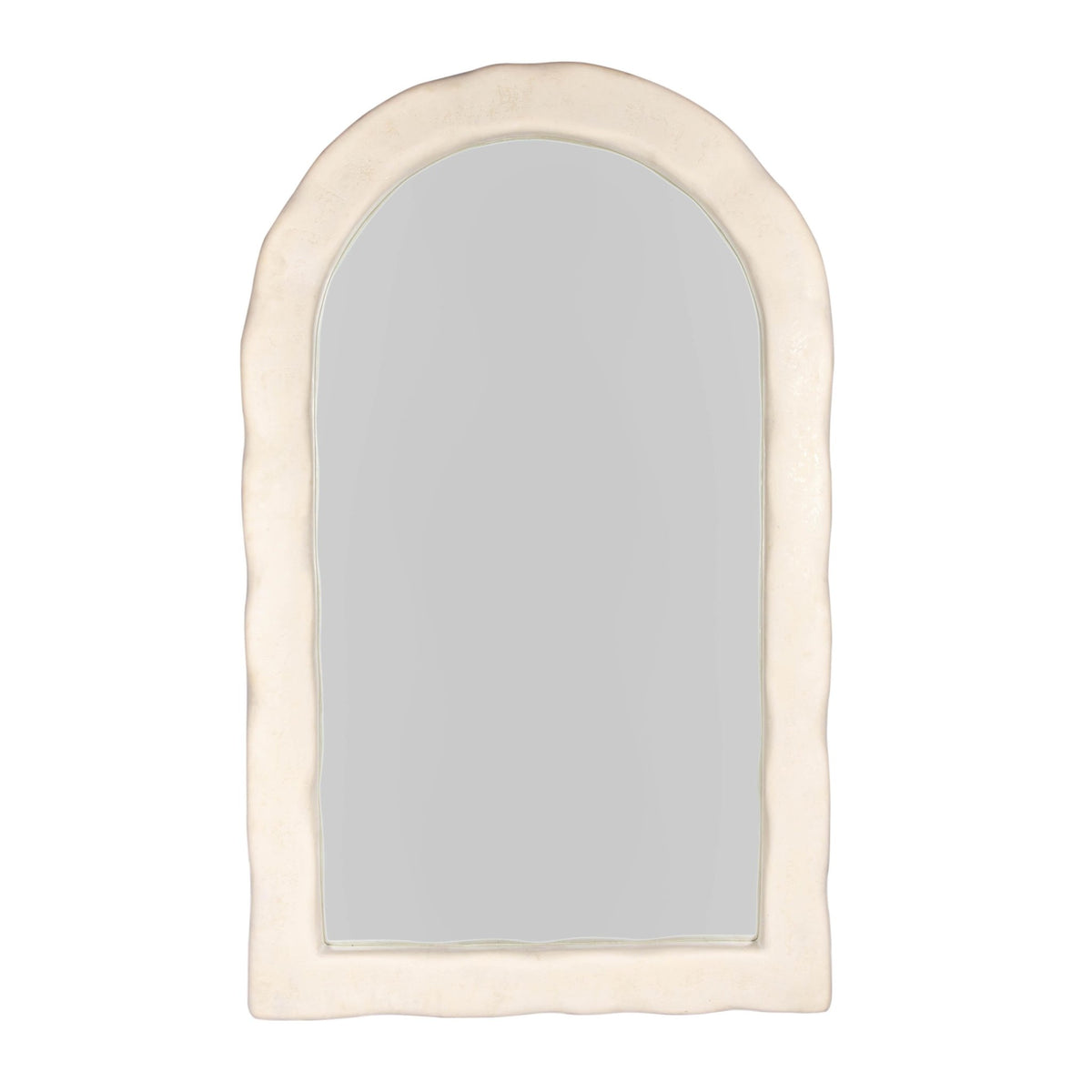 Kaia Cream Textured Floor Mirror Mirrors| TOV