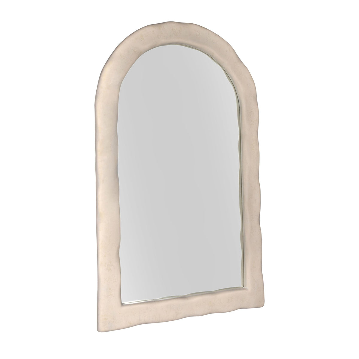 Kaia Cream Textured Floor Mirror Mirrors| TOV