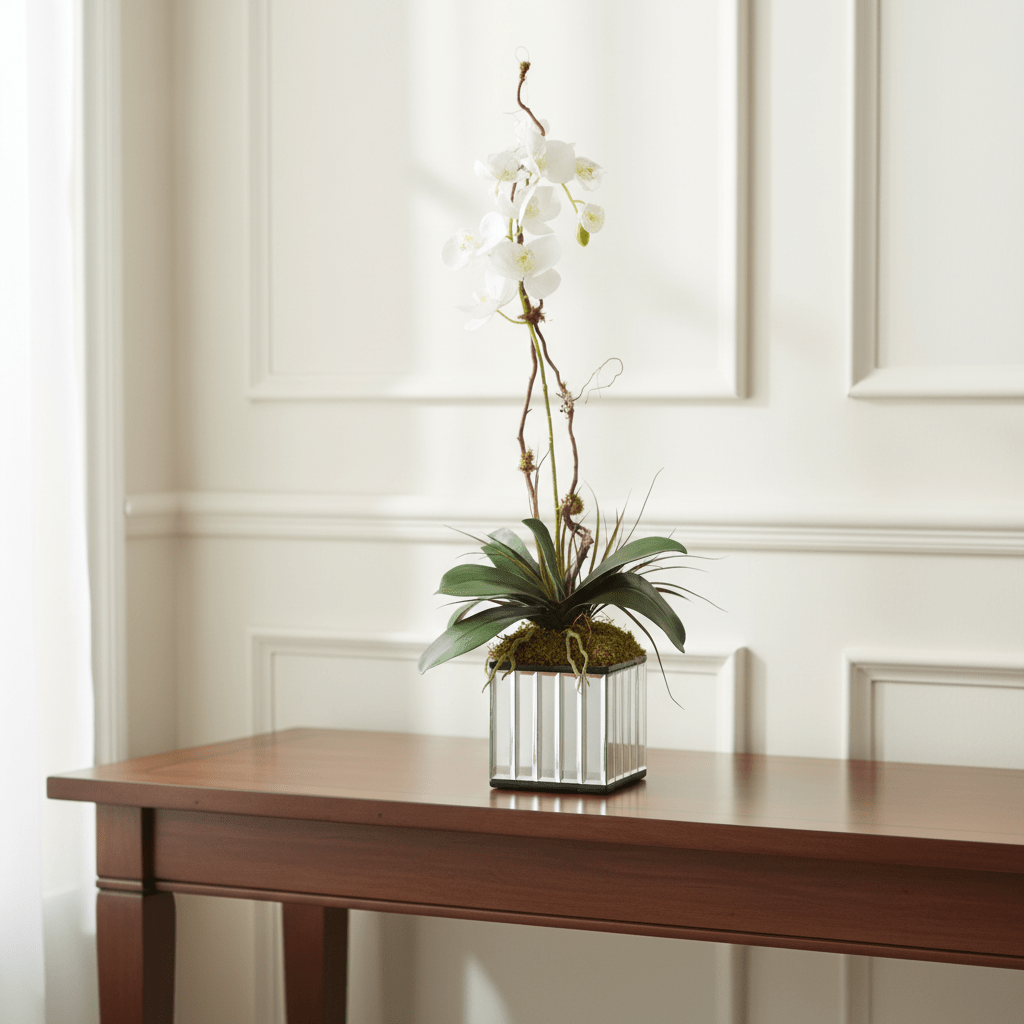 Kaleama White Orchid Plants| Uttermost