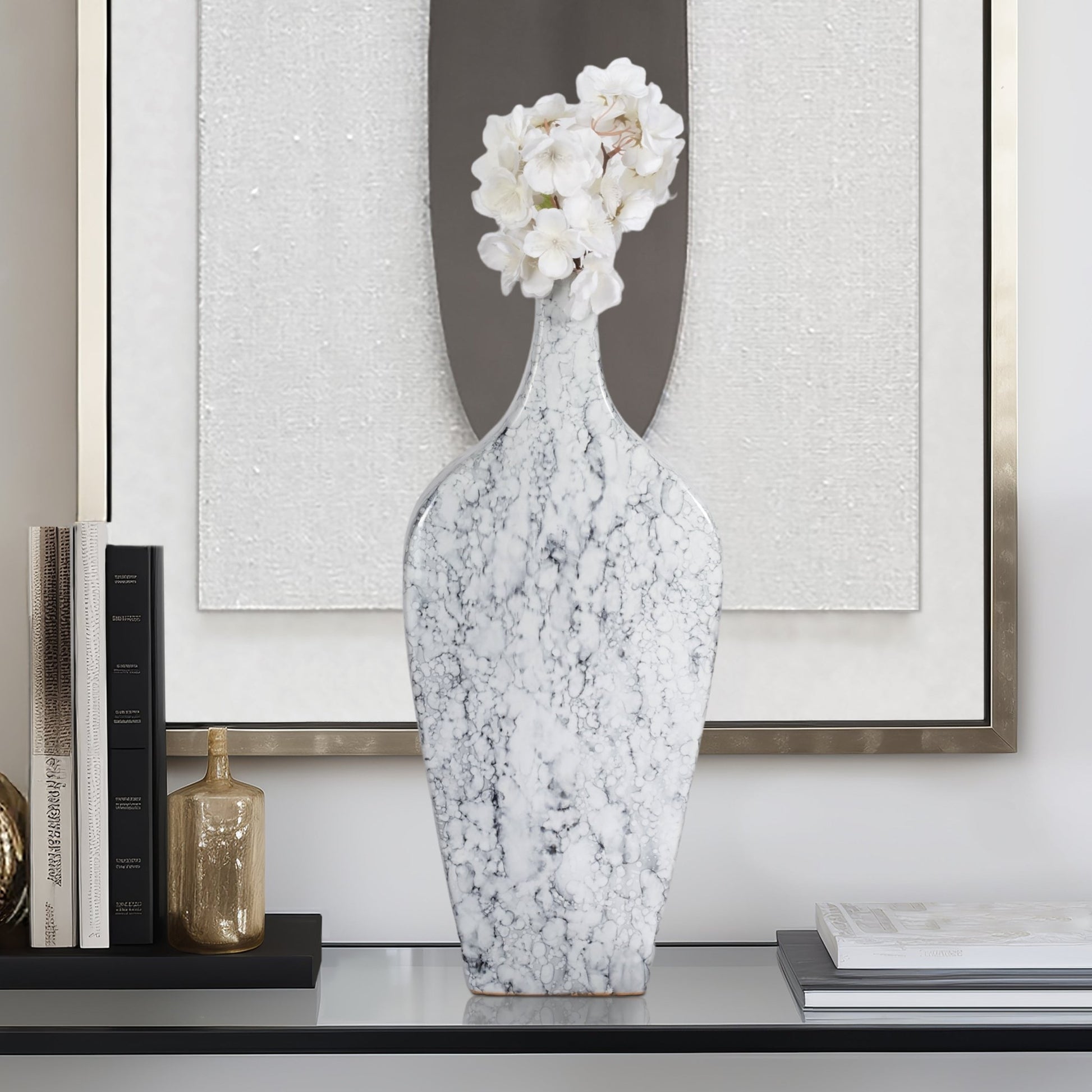 Karlin Marbled Vase Vases and Jars| Sagebrook Home
