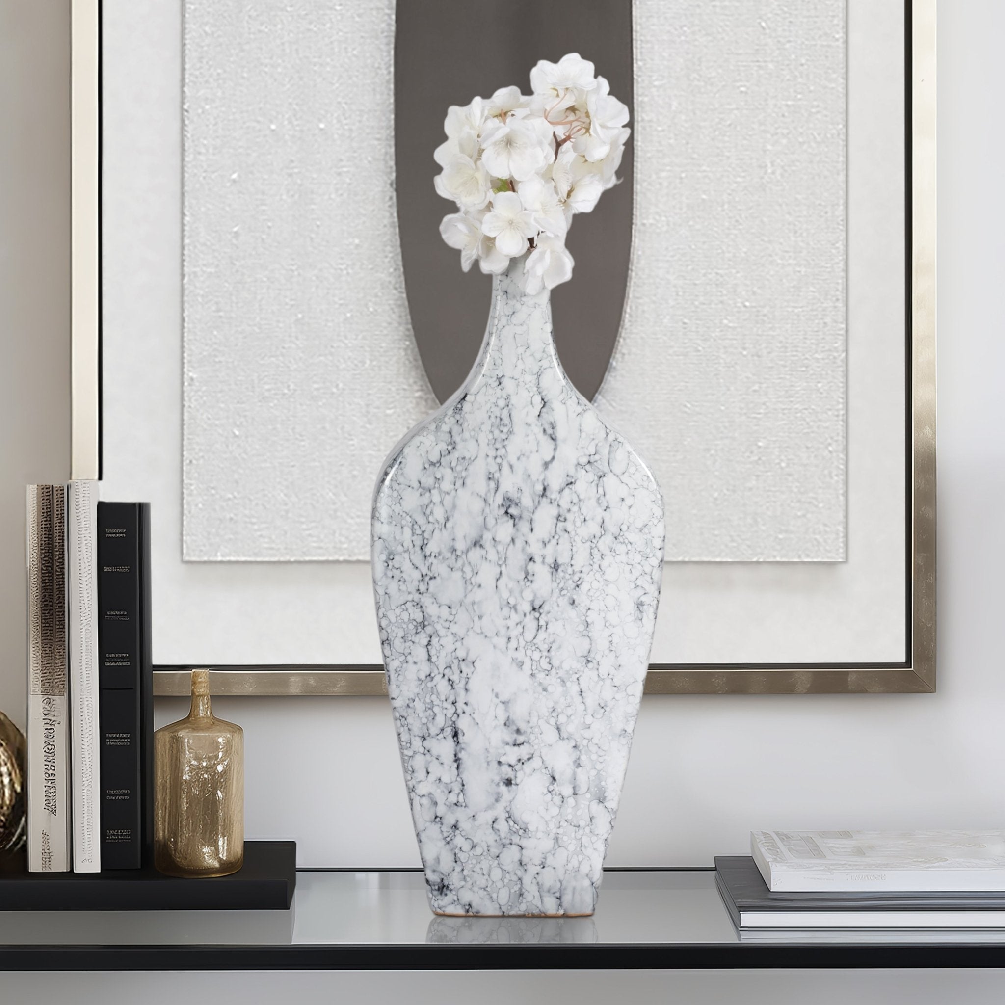 Karlin Marbled Vase Vases and Jars| Sagebrook Home